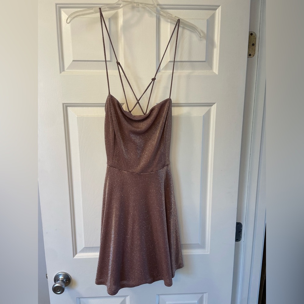 Windsor Shimmering Rose Gold Dress